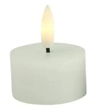 Bougie chauffe-plat led