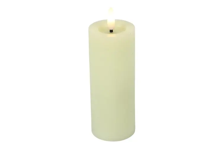Bougie pilier rustique 15 cm