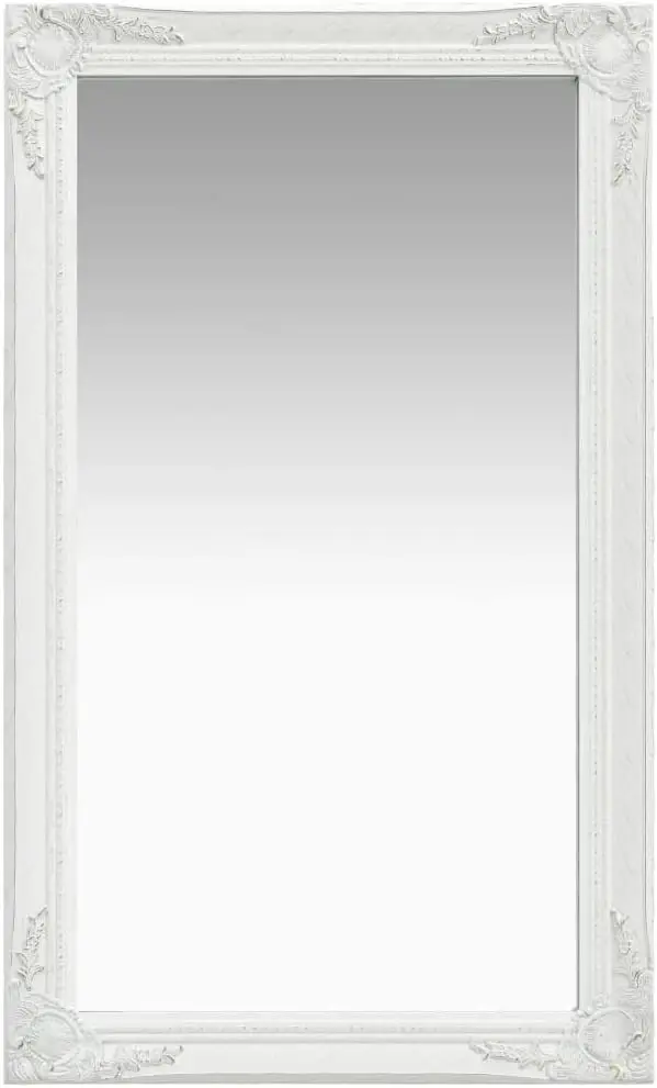 Miroir baroque blanc 60 x 100 cm
