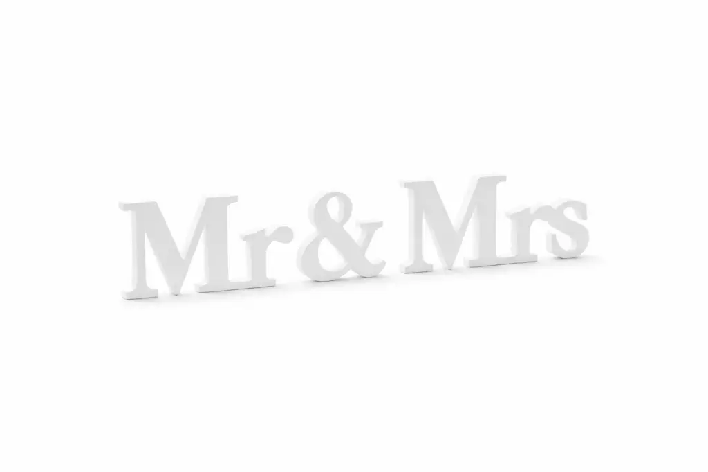 Mr & Mrs en bois