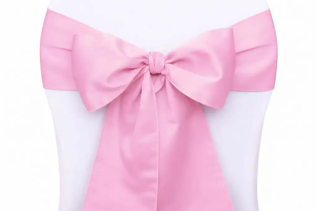 Ruban nœud de chaise rose-clair