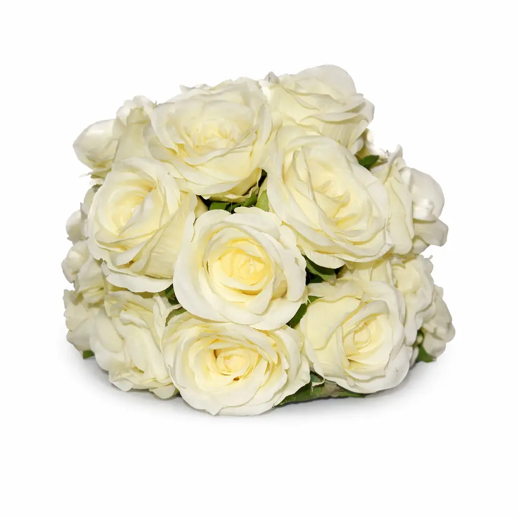 Boule florale en roses ivoire