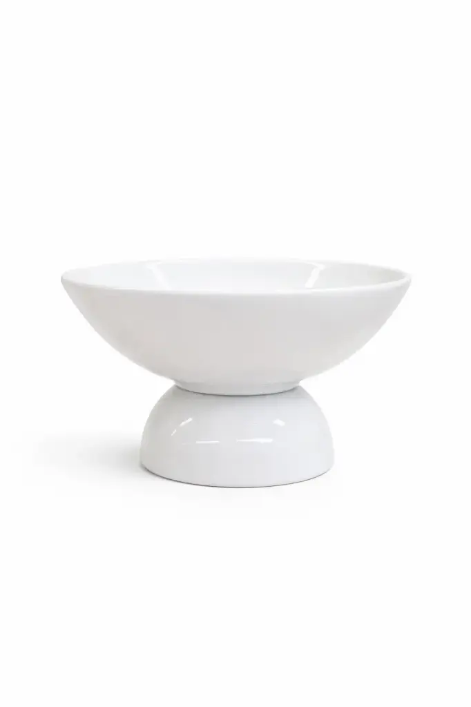 Coupe sur pied blanche