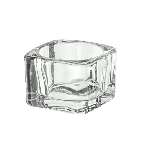 Photophore plat en verre