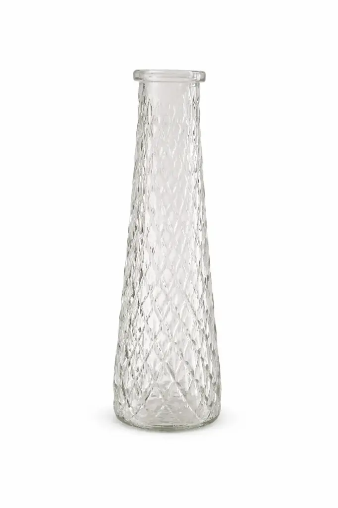 Grand vase en verre ciselé