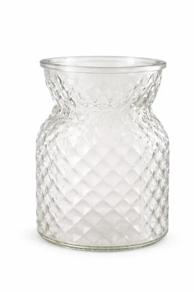 Soliflore en verre ciselé