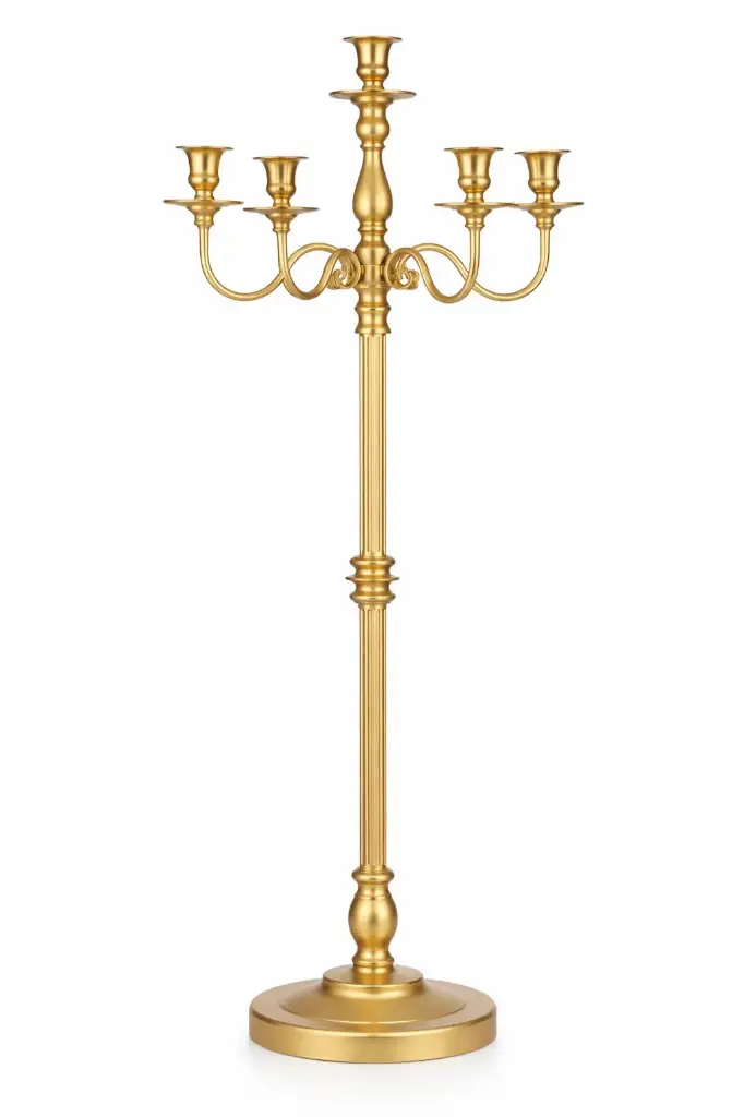 Chandelier or 5 branches 120 cm