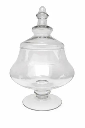 [LOC-2019-003] Bonbonnière mini boule sur pied en verre