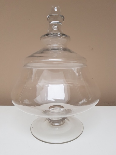 [LOC-2019-003] Bonbonnière mini boule sur pied en verre