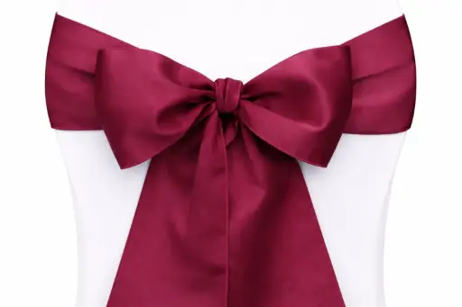 [LOC-2014-002-bordeaux] Ruban nœud de chaise bordeaux