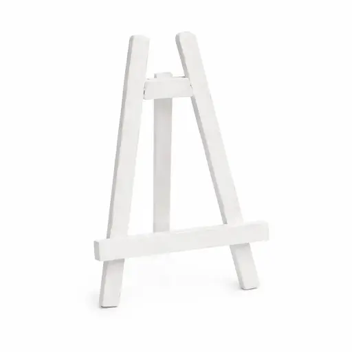 [LOC-2015-101]  Mini chevalet blanc à paillettes 
