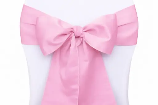 [LOC-2014-002-rose] Ruban nœud de chaise rose-clair