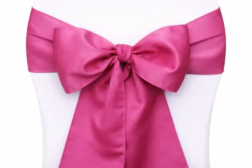 [LOC-2014-002-fuchsia] Ruban nœud de chaise fuchsia