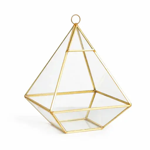 [LOC-2026-017] Terrarium pyramidal doré
