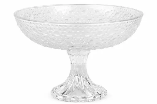 [LOC-2026-023] Coupe sur pied en verre texturé