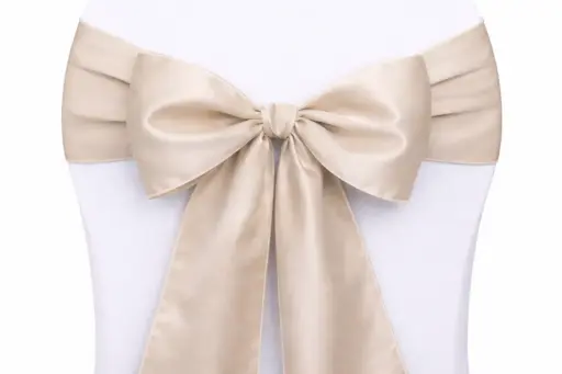 [LOC-2014-002-beige] Ruban nœud de chaise beige
